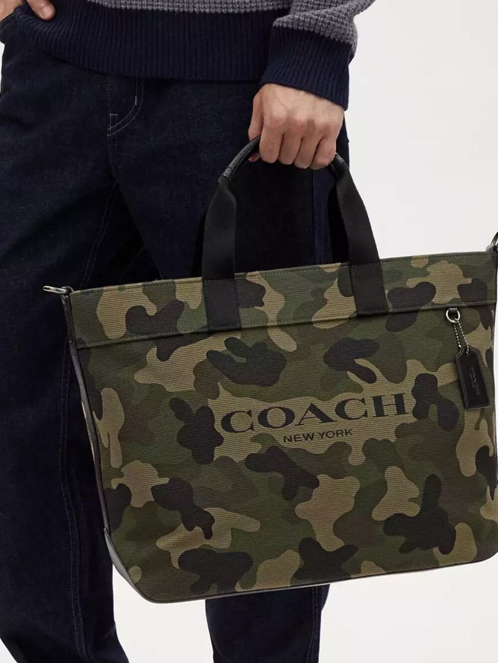 Coach Tote 38 In Camo Print - Picture 10 of 10